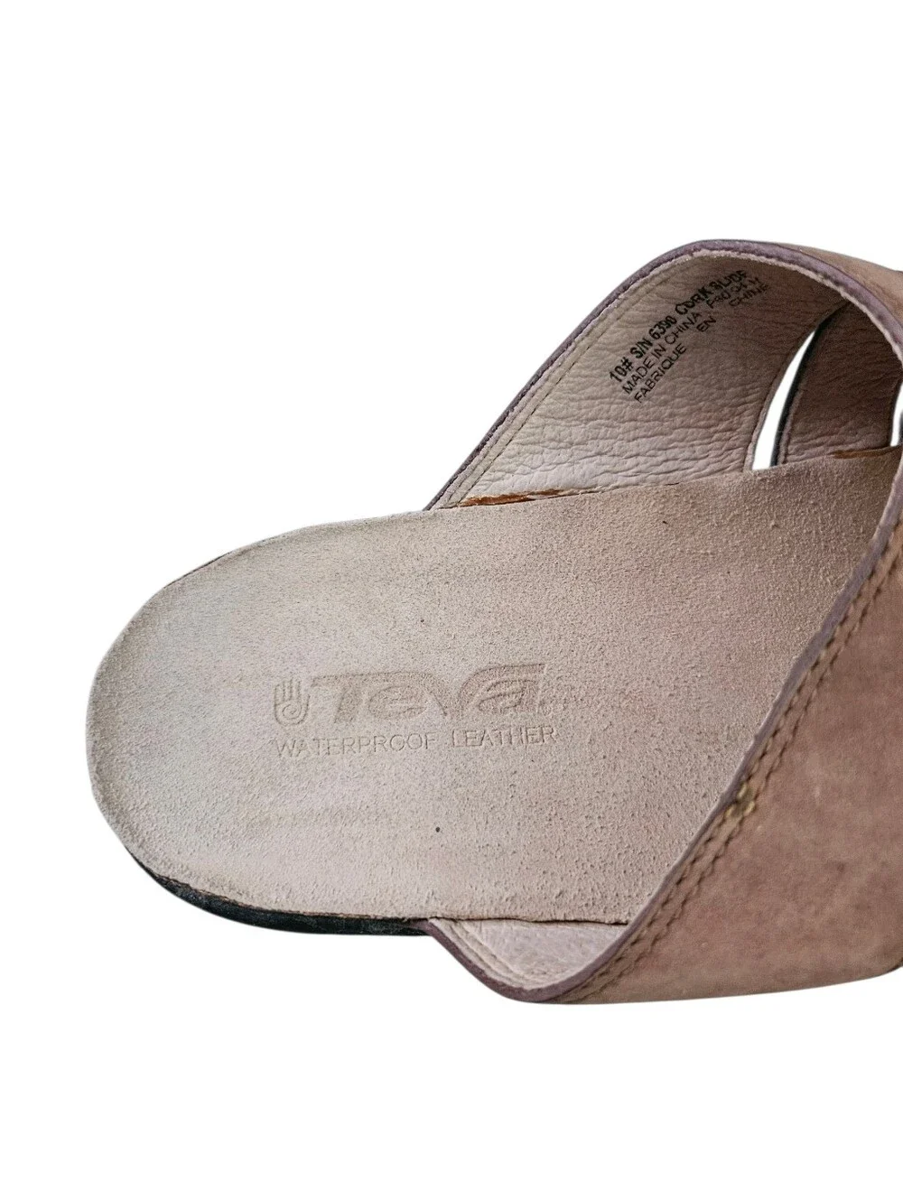 Teva Cork Slide Sandals Women's Size 10 Comfort Casual Slip-On Shoes